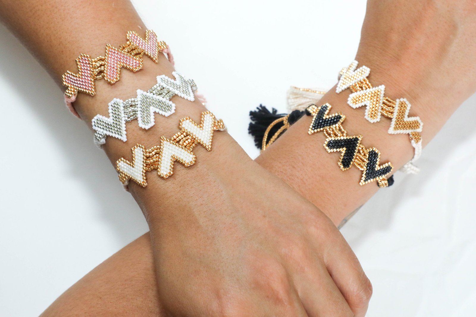 Pulseras artesanales en Miyuki Juliana Vélez Accesorios