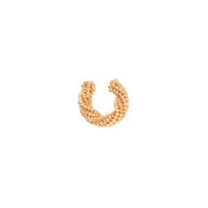 Earcuff Espiral Dorado tejido a mano en Miyuki